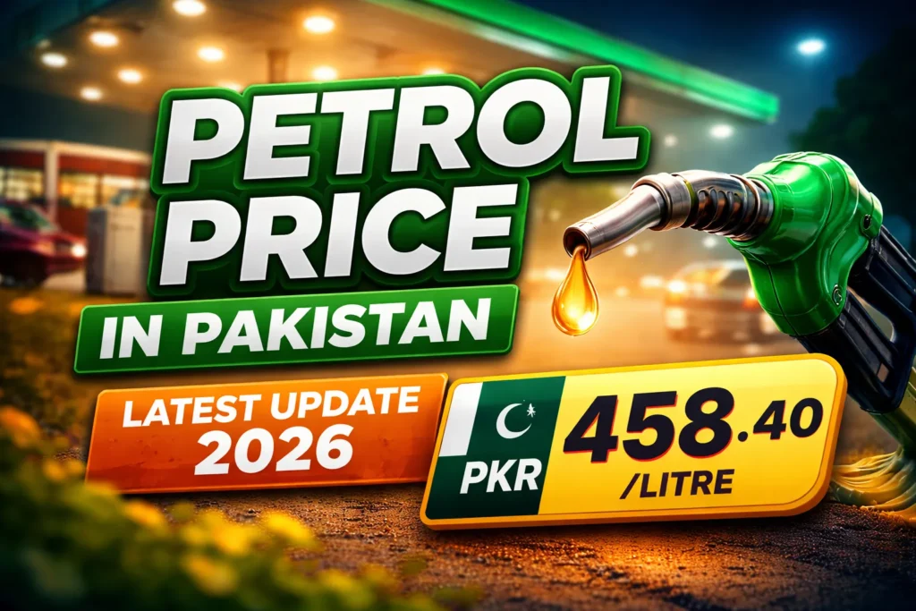 Petrol Price in Pakistan Today 2026 – Latest Update PKR 458.40 Per Litre